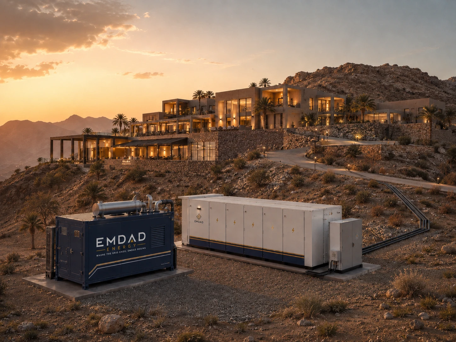 Remote hospitality energy concept